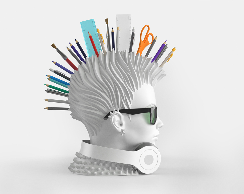 originality，Tool storage，pen container，Punky Girl，