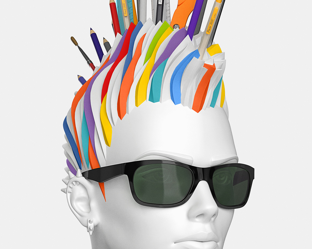 originality，Tool storage，pen container，Punky Girl，