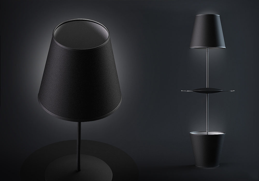 Floor lamp，lighting，gules，black，white，