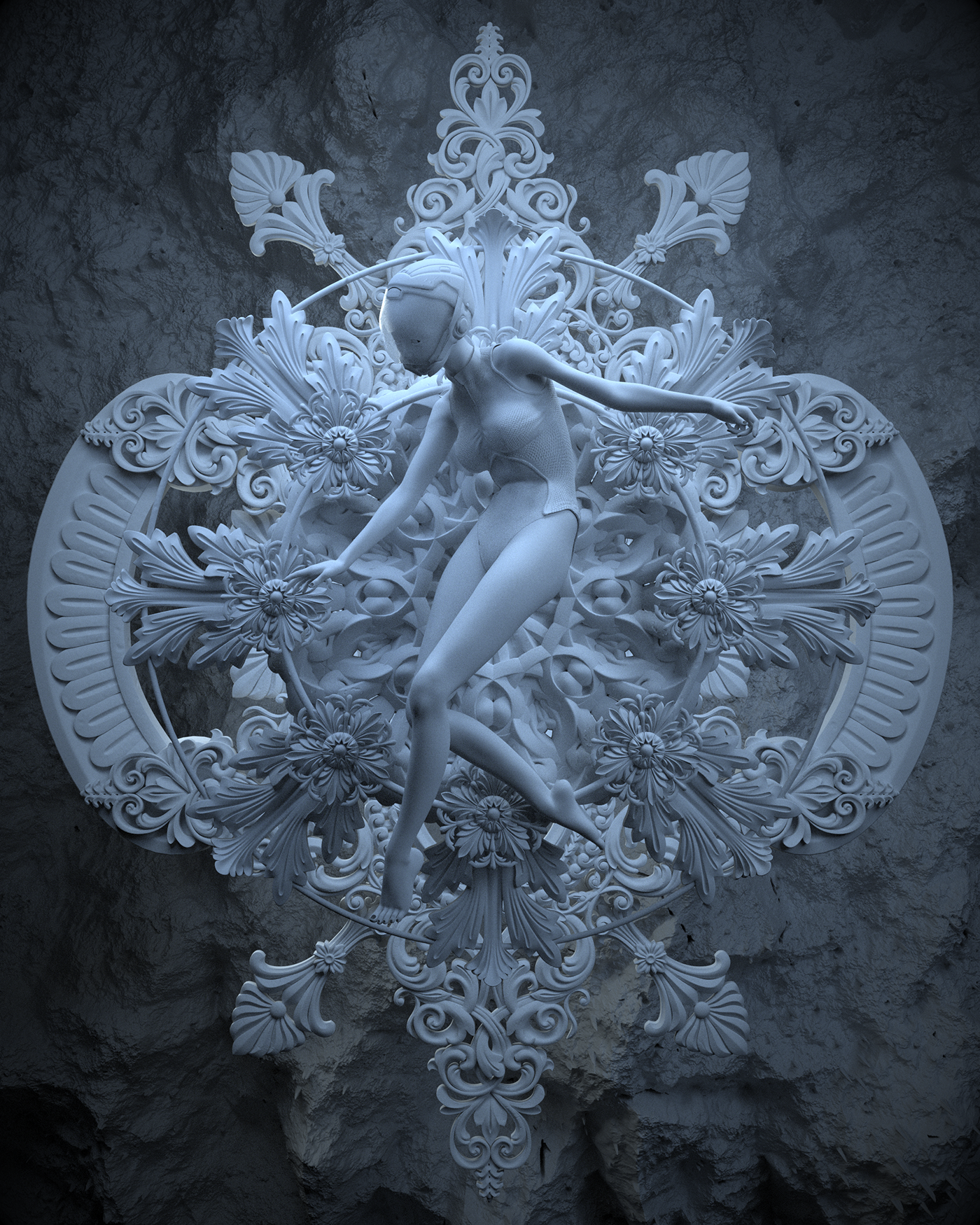 conceptual design，Scene rendering，cg，game，character，dark，