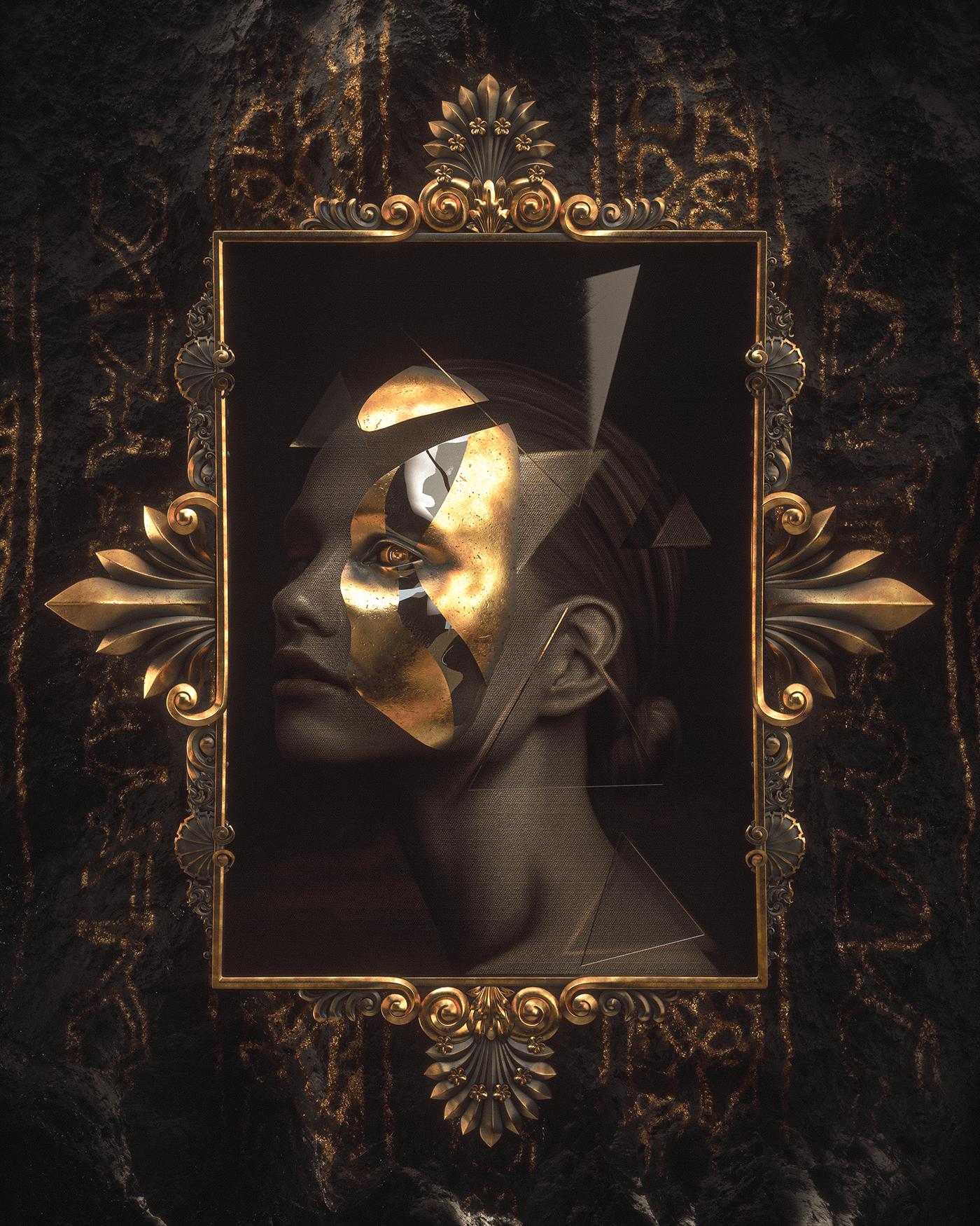 conceptual design，Scene rendering，cg，game，character，dark，