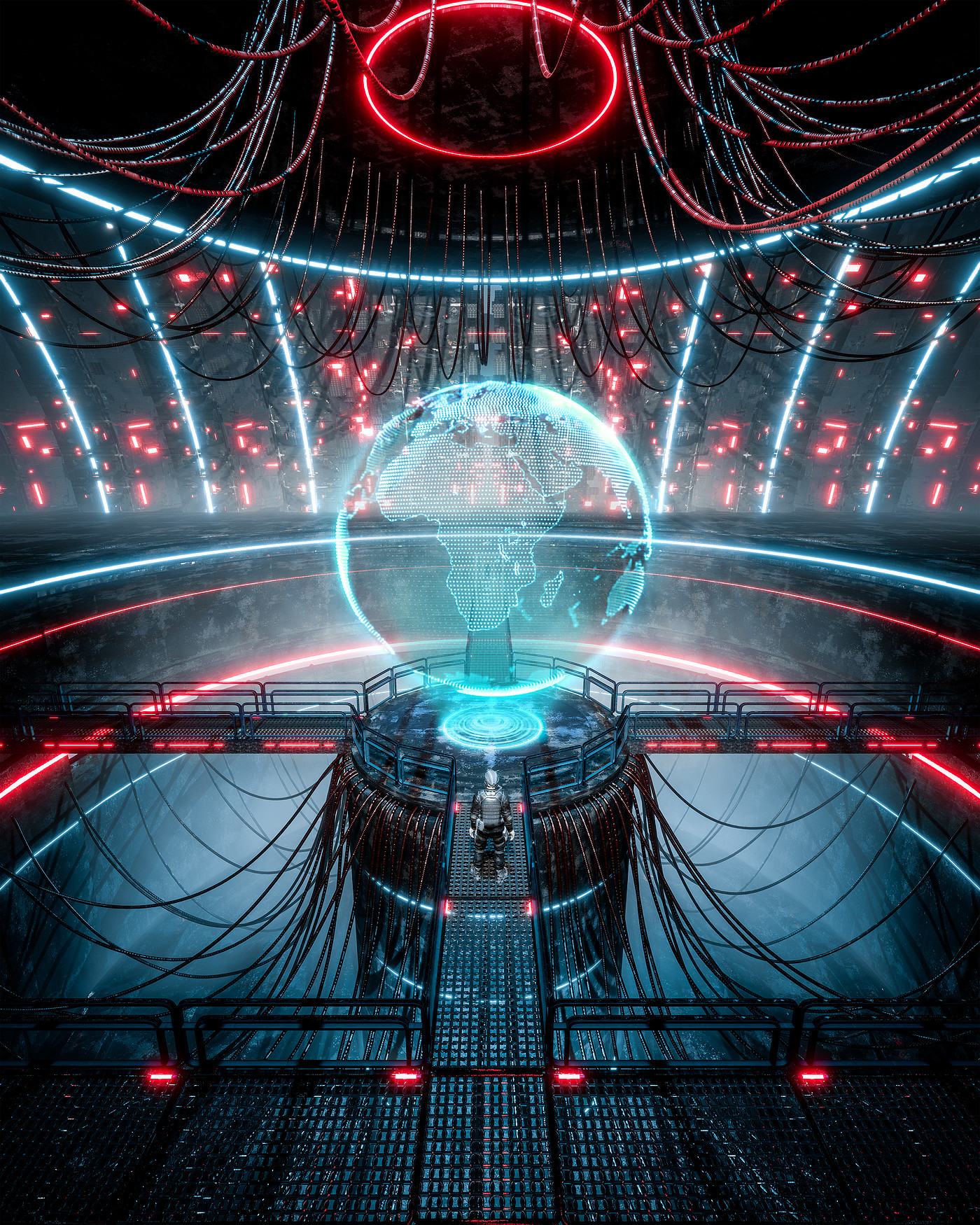 conceptual design，Scene rendering，cg，game，character，dark，