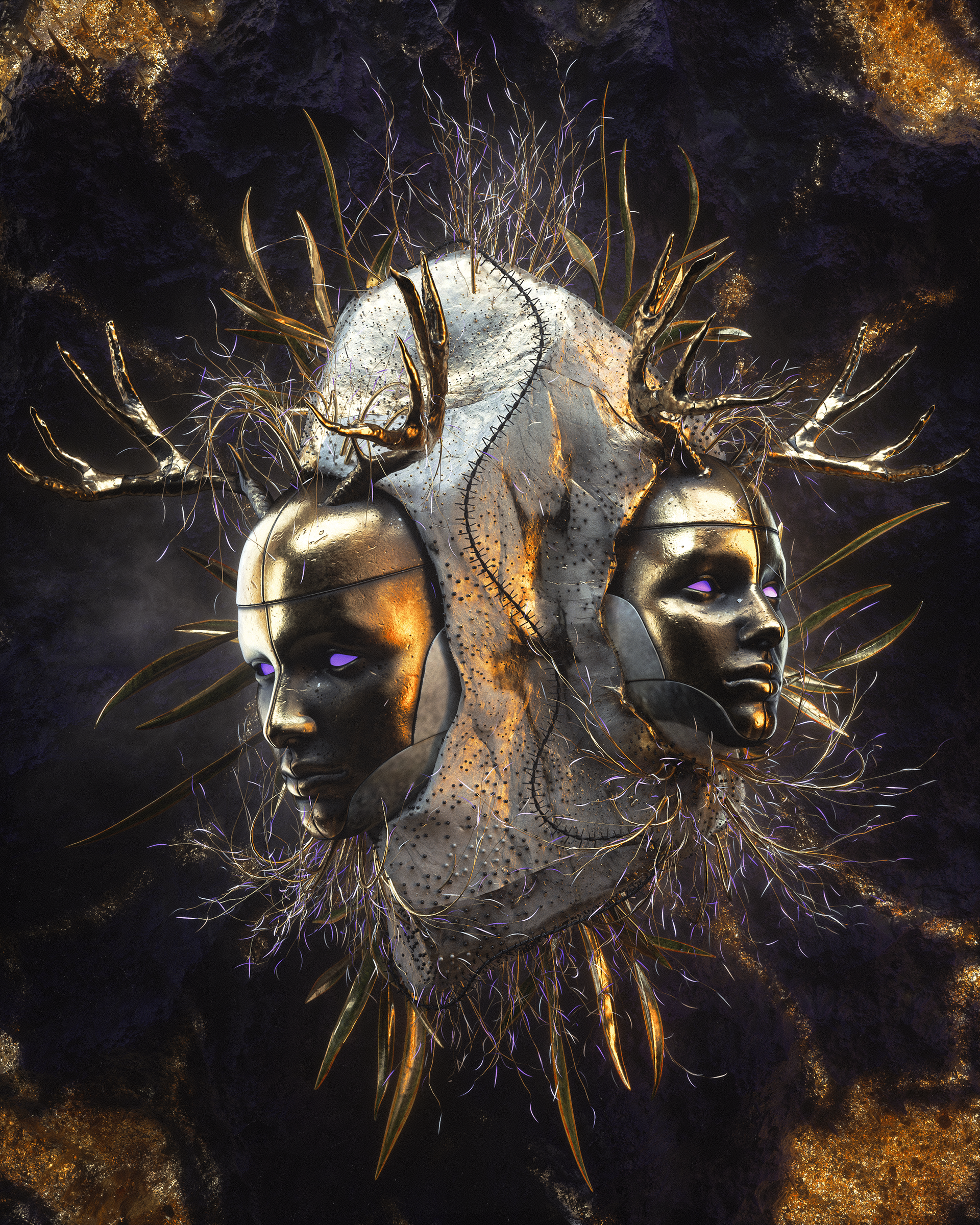 conceptual design，Scene rendering，cg，game，character，dark，