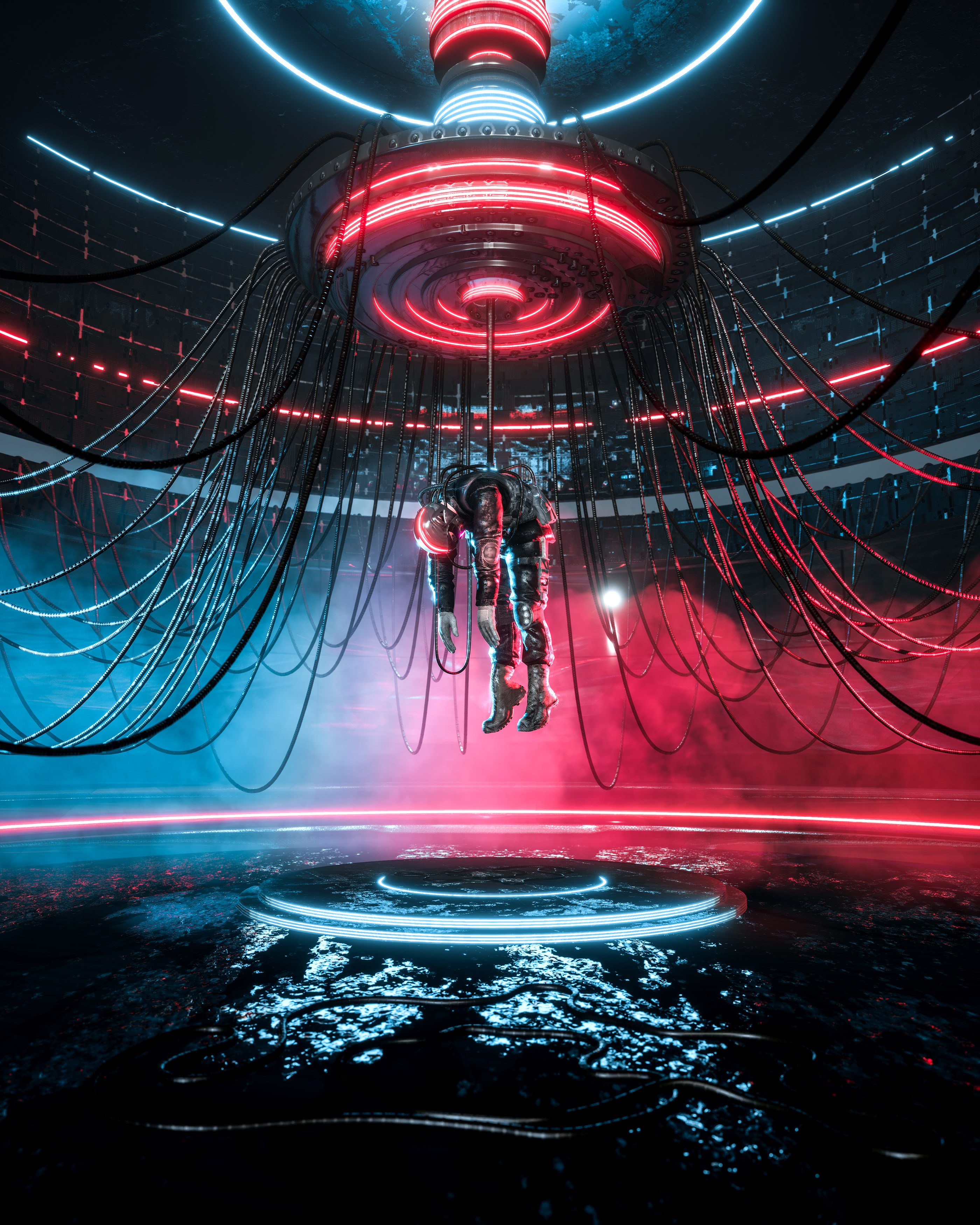 conceptual design，Scene rendering，cg，game，character，dark，