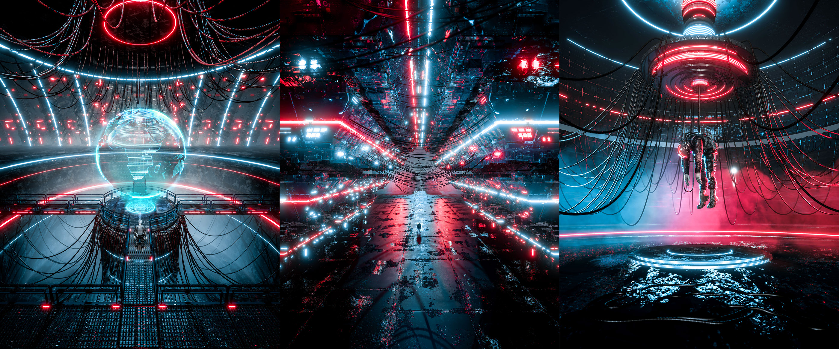 conceptual design，Scene rendering，cg，game，character，dark，