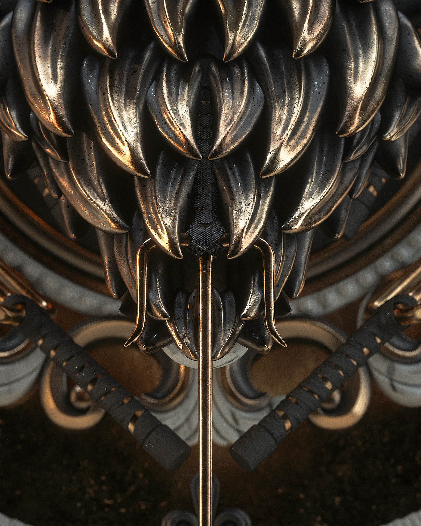 conceptual design，Scene rendering，cg，game，character，dark，