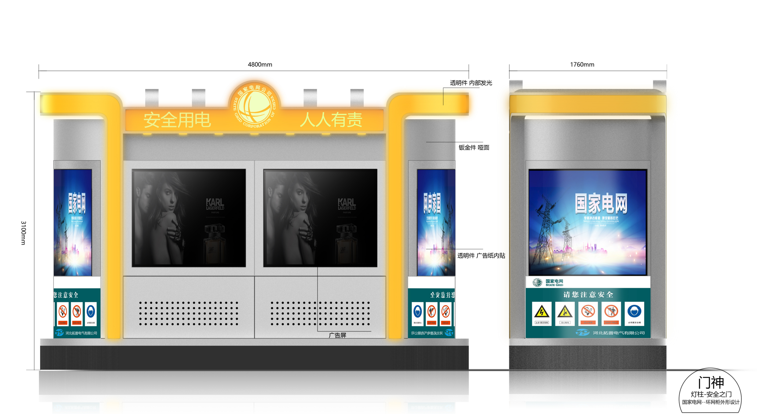 Ring network cabinet of State Grid，industrial design，product design，