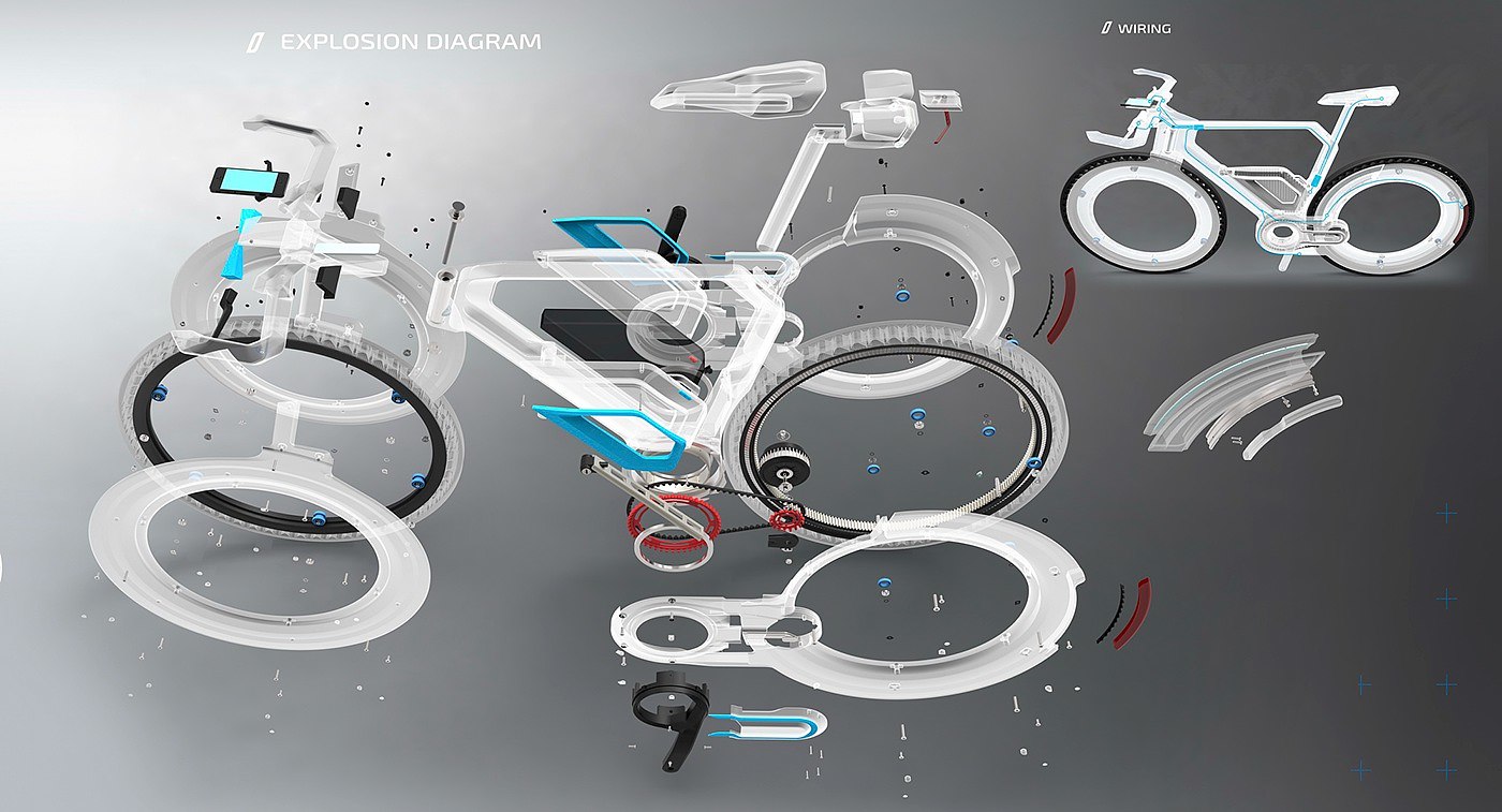 concept，vehicle，Electric，Bicycle，