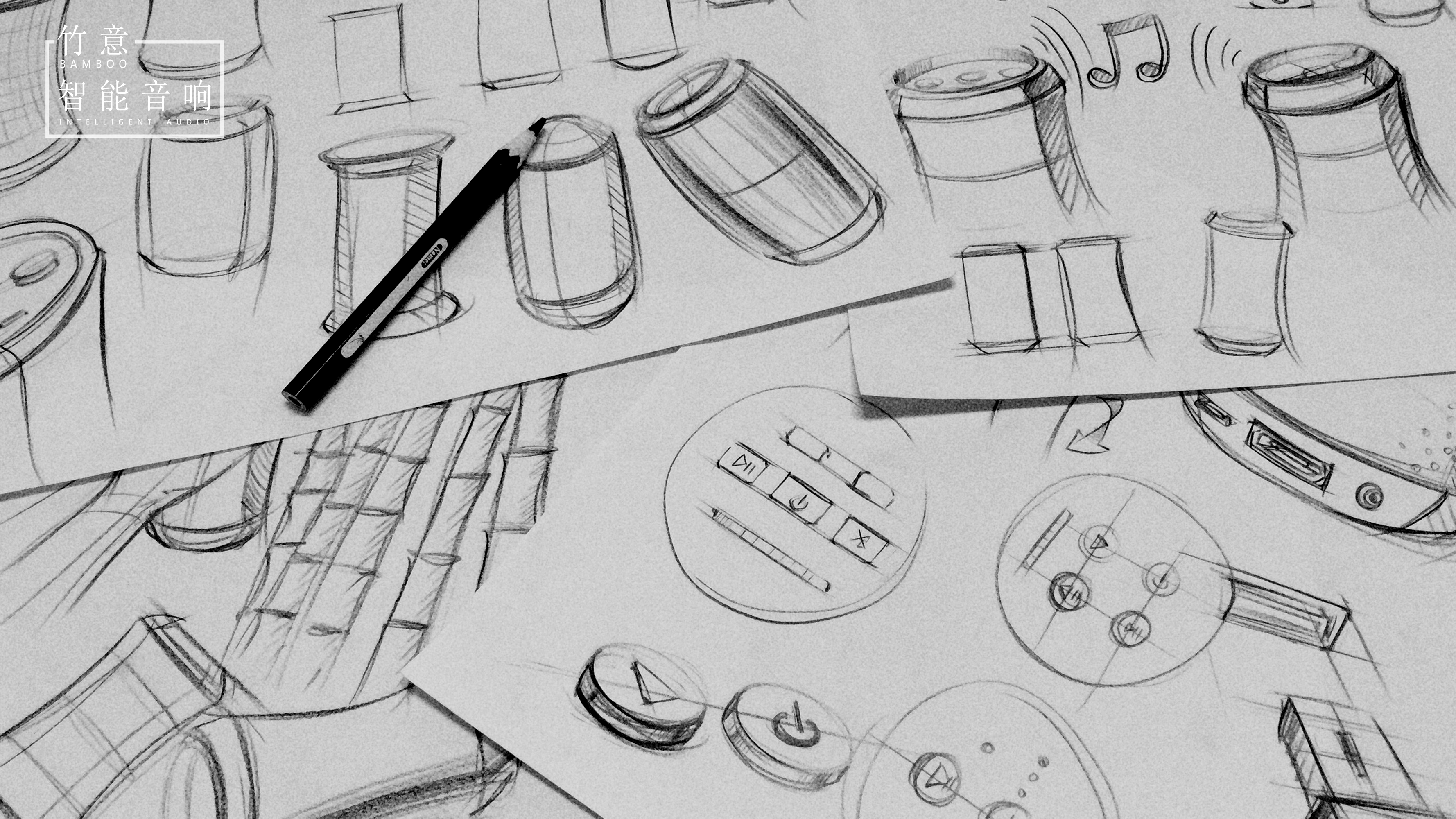 Portable，sound，loudspeaker box，intelligence，household electrical appliances，Electronics，Buddhist mood，plain，