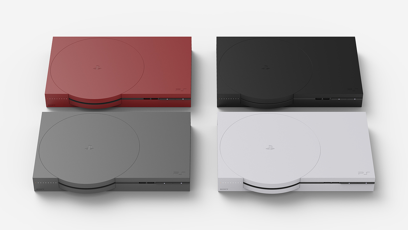 PlayStation，redesign，简约，