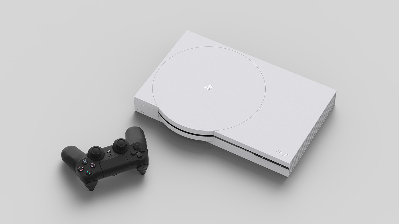 PlayStation，redesign，简约，