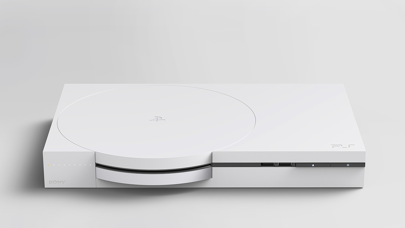 PlayStation，redesign，简约，