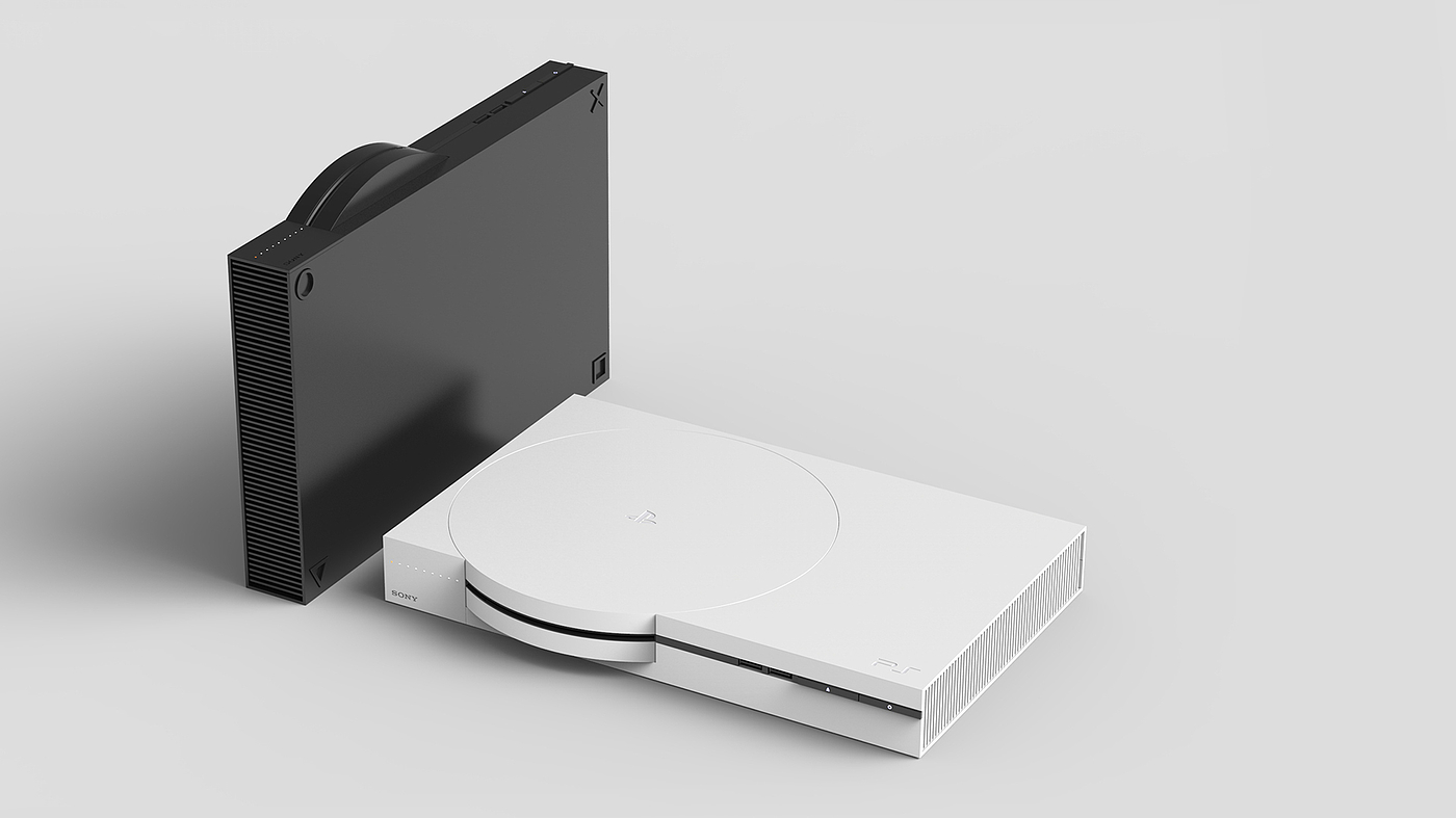 PlayStation，redesign，简约，