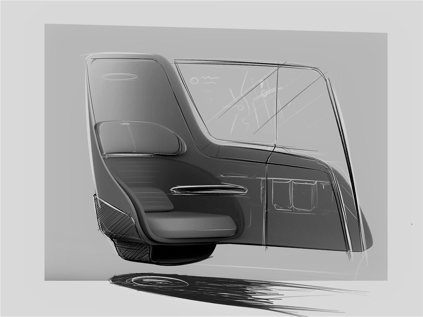commute，intelligence，concept，automobile，Interior，