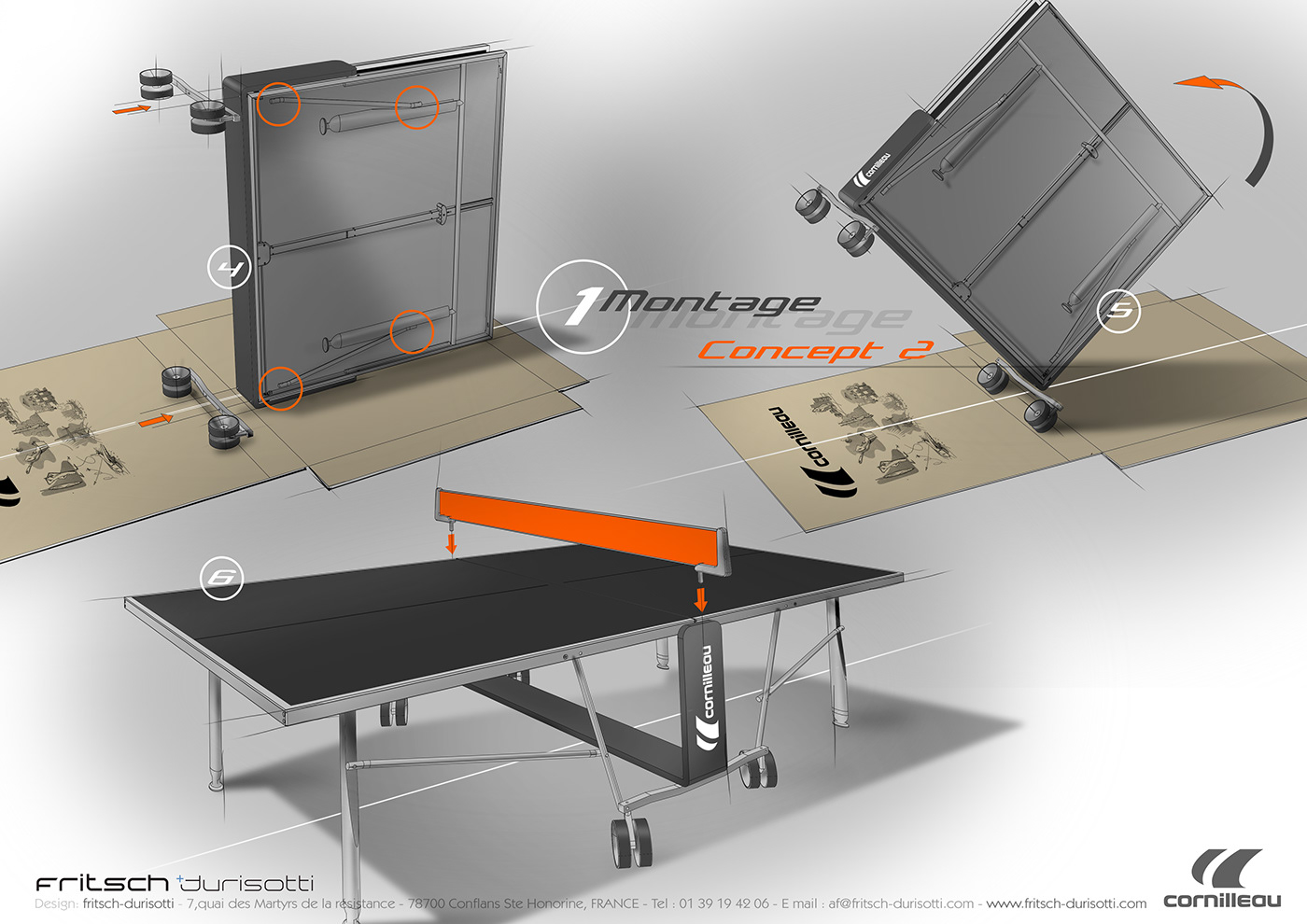 Table Tennis，Table，Portable，fold，