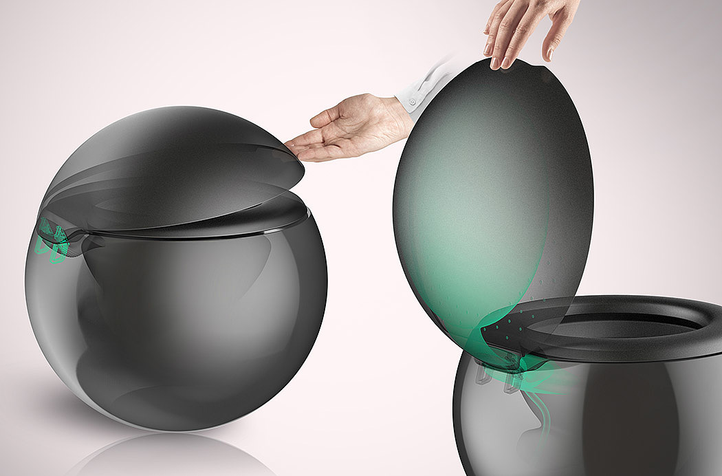 closestool，bathroom，spherical，intelligence，black，