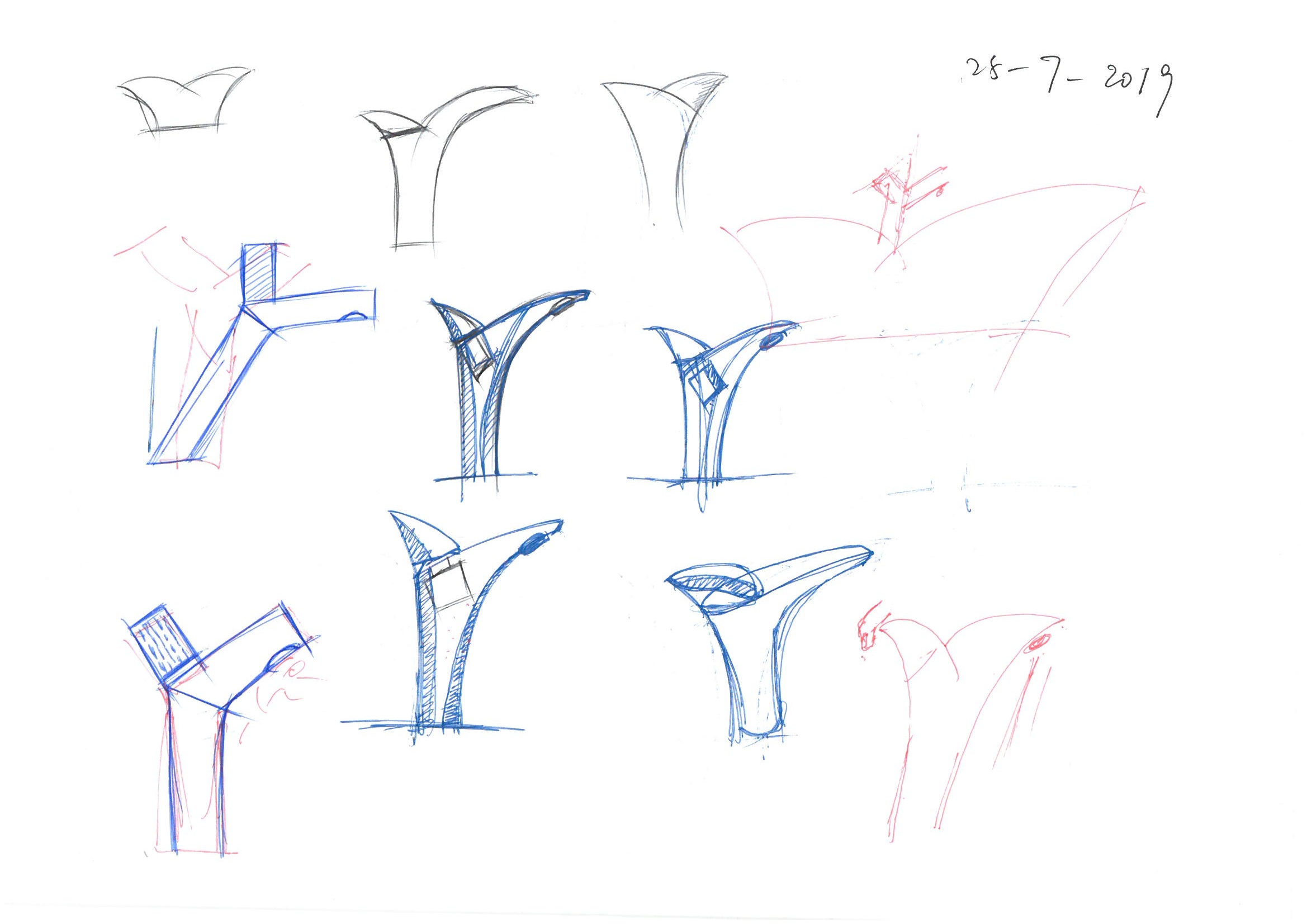 Hand drawn bathroom，