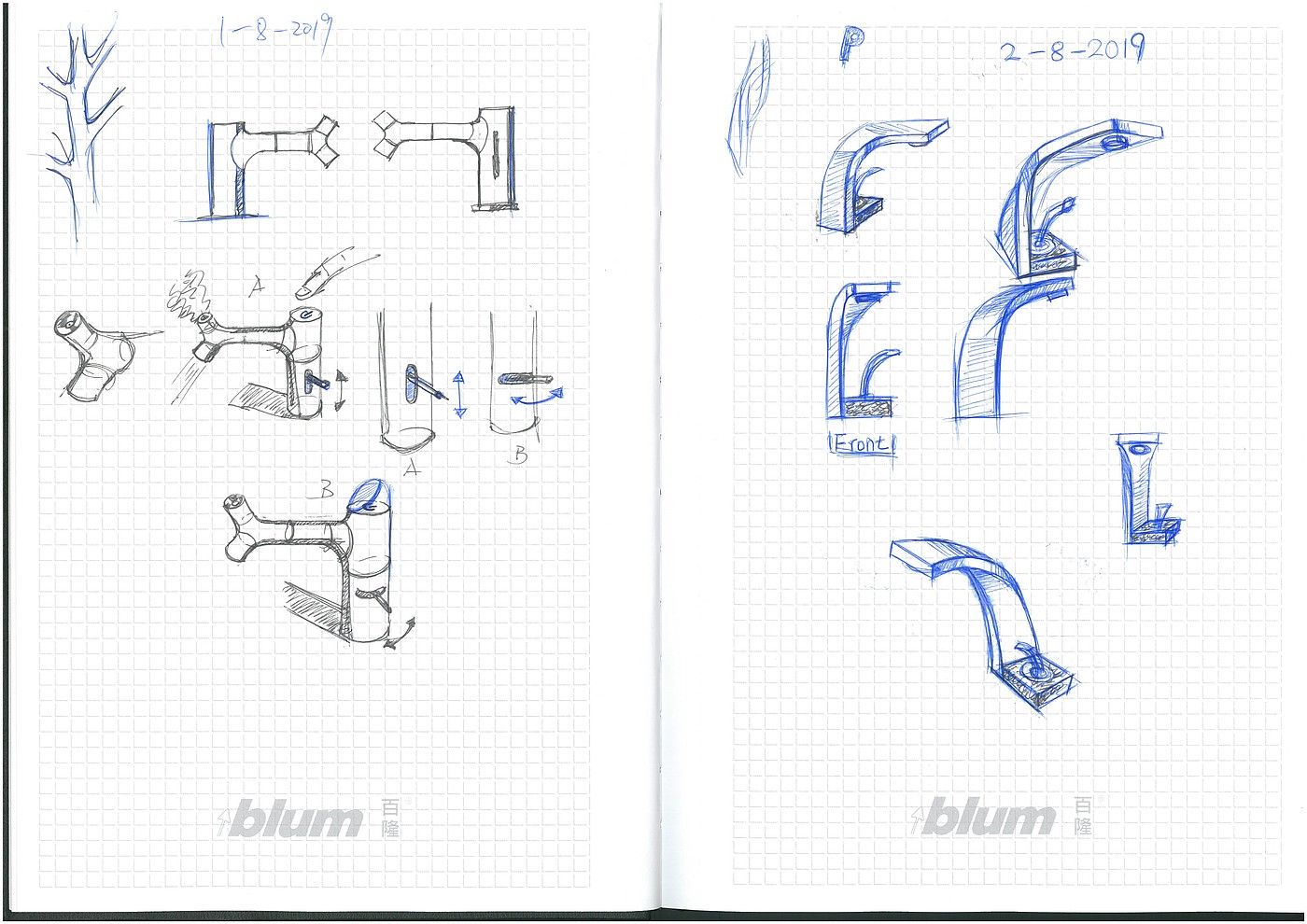 Hand drawn bathroom，