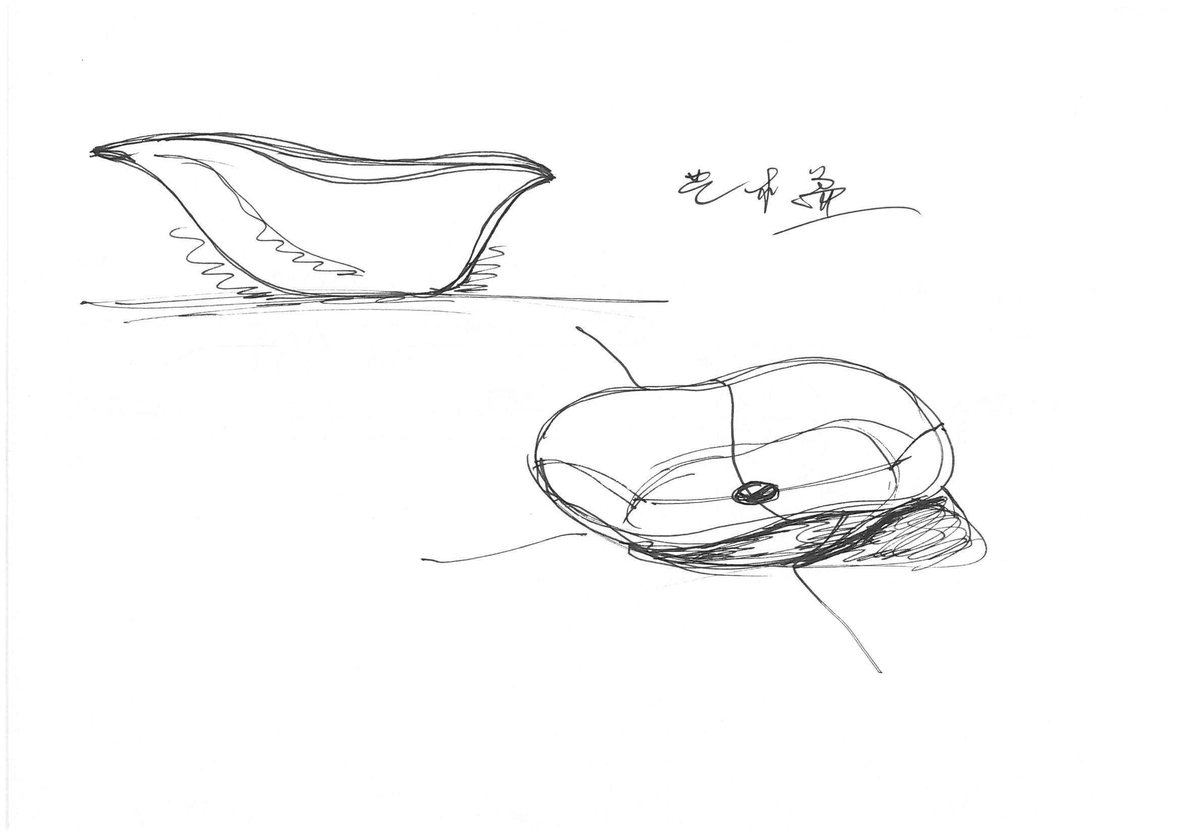 Hand drawn bathroom，