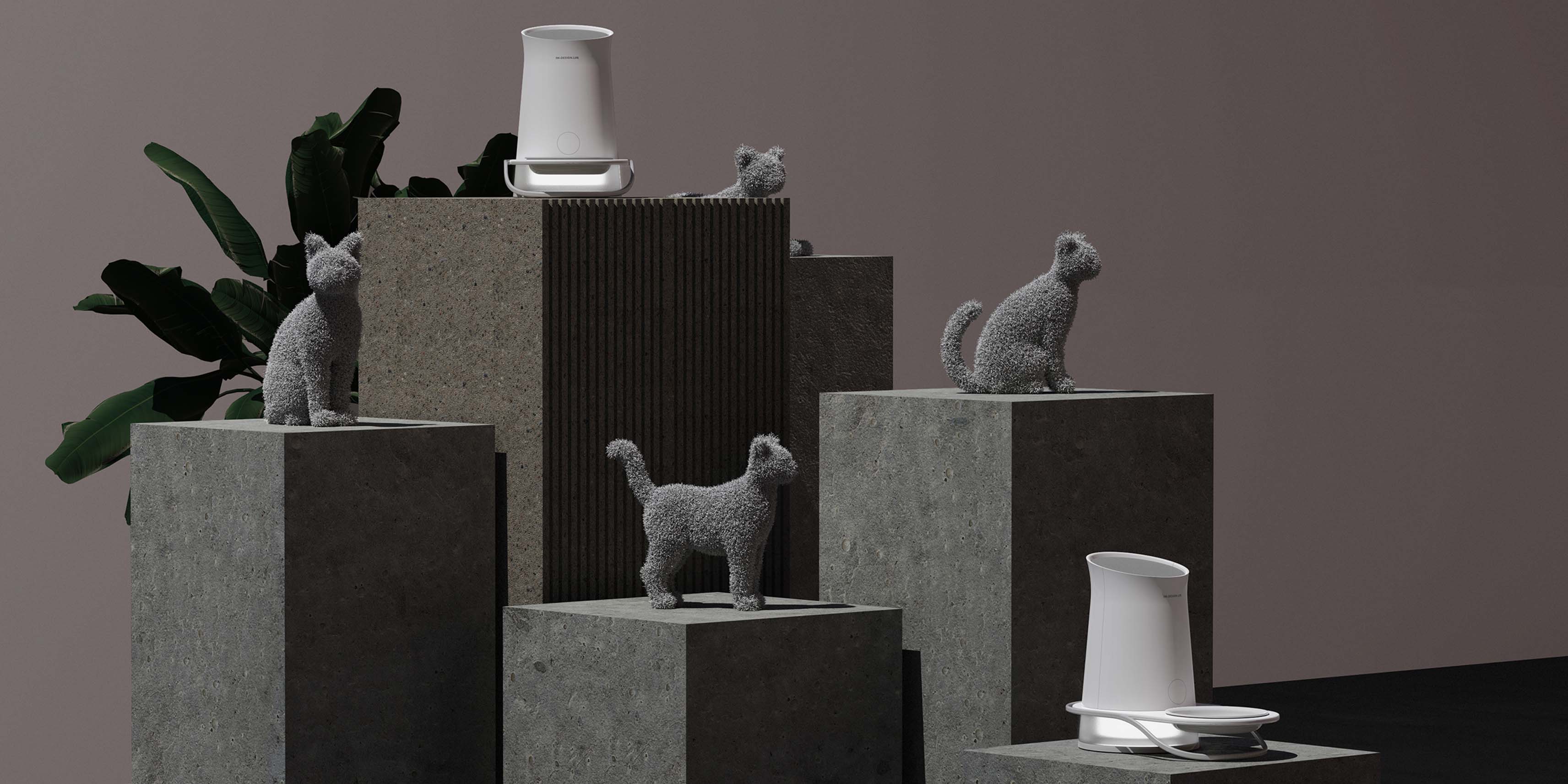 Pets，Feeder，product design，Brand design，Pet feeder，