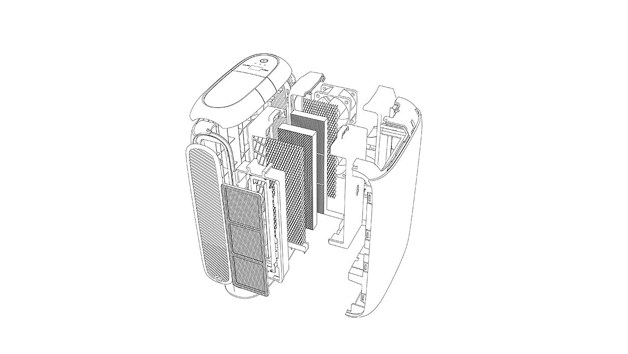 Air purifier design，Home appliance design，Appearance design，Structural design，