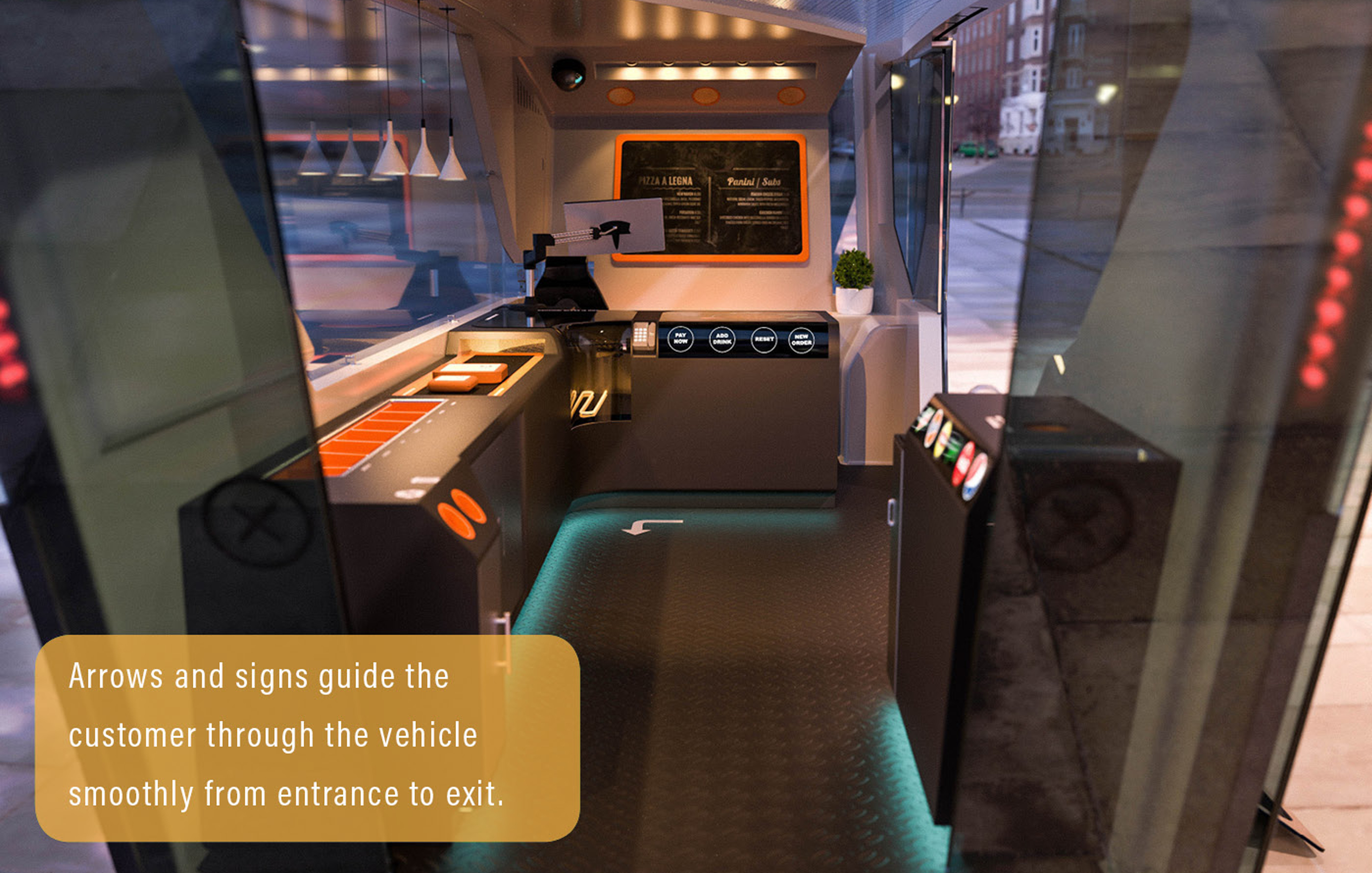 Mobile dining car，automation，innovation，