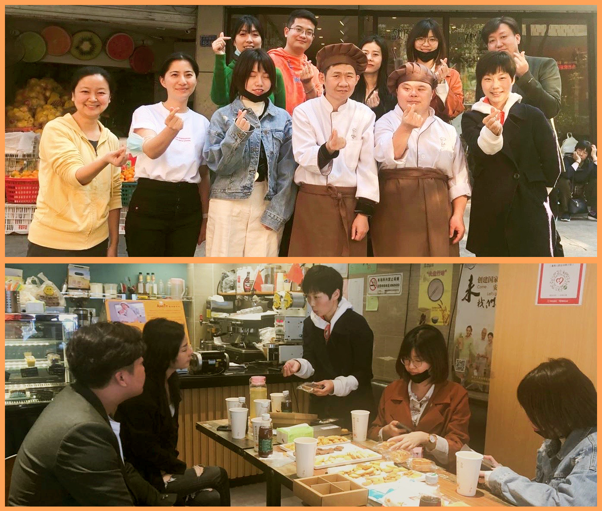 food，public welfare，packing，love，children，Cartoon，Illustration，Gift box，