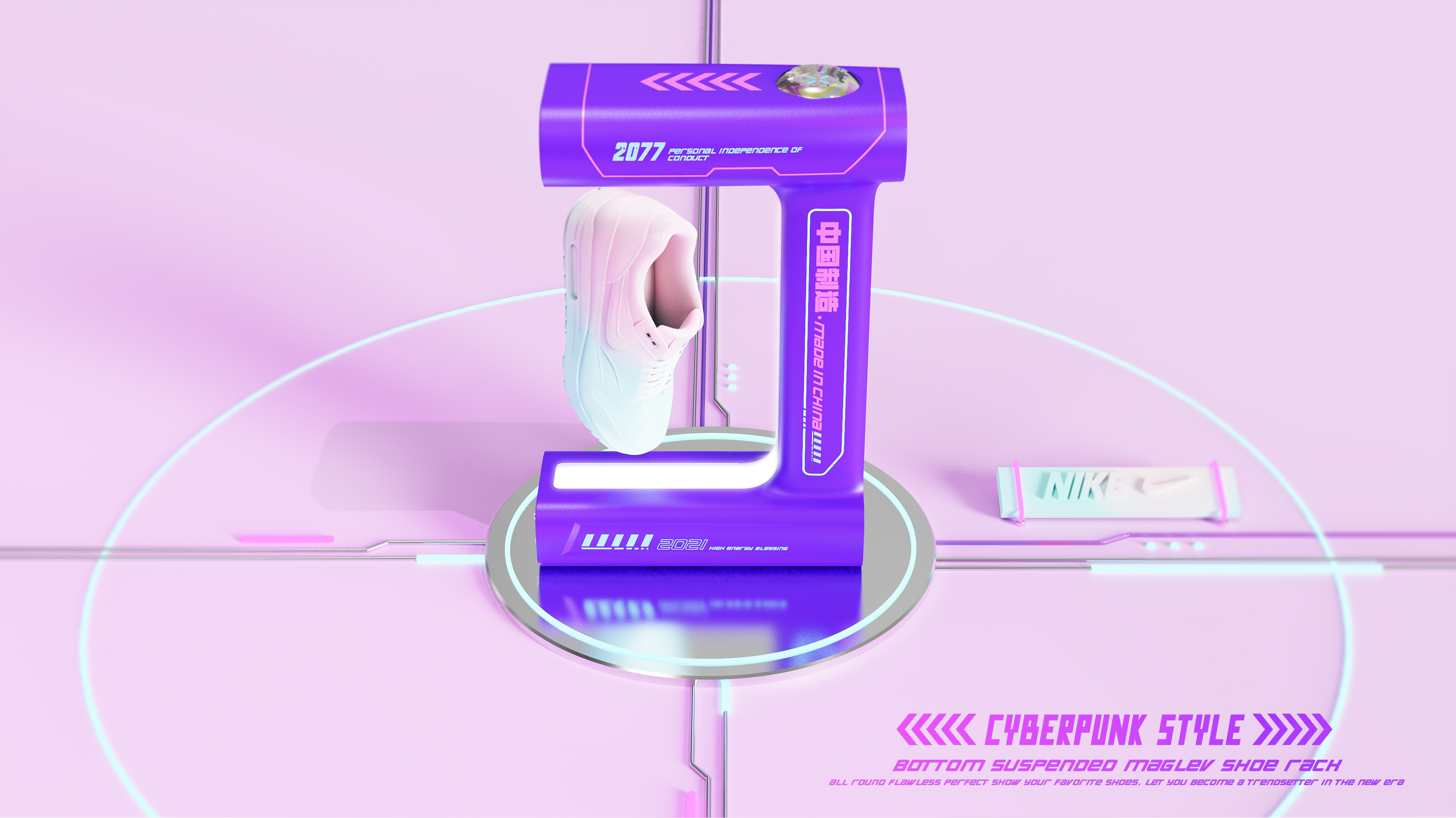 Cyberpunk, future, fashion, technology, dazzle，