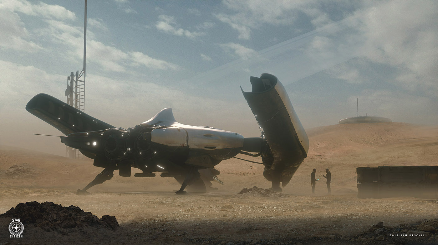 science fiction，Aerocraft，universe，concept，