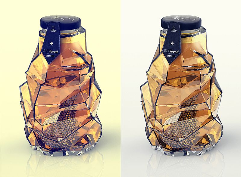 Honey，geometry，delicate，bottle，Glass，