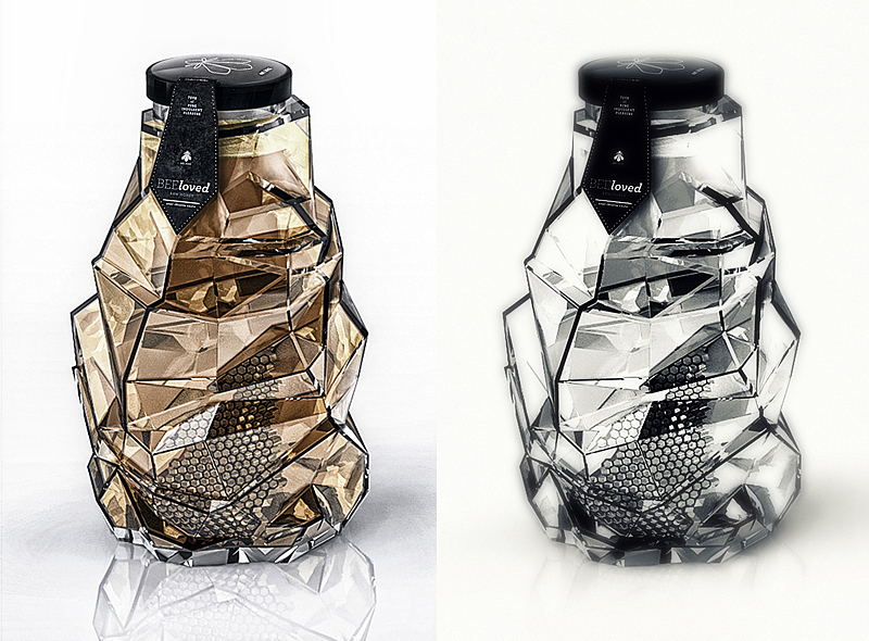 Honey，geometry，delicate，bottle，Glass，