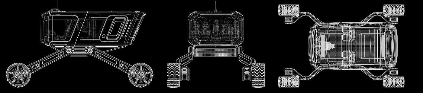 MA.RO21，Mars probe，Electronic technology products，industrial design，