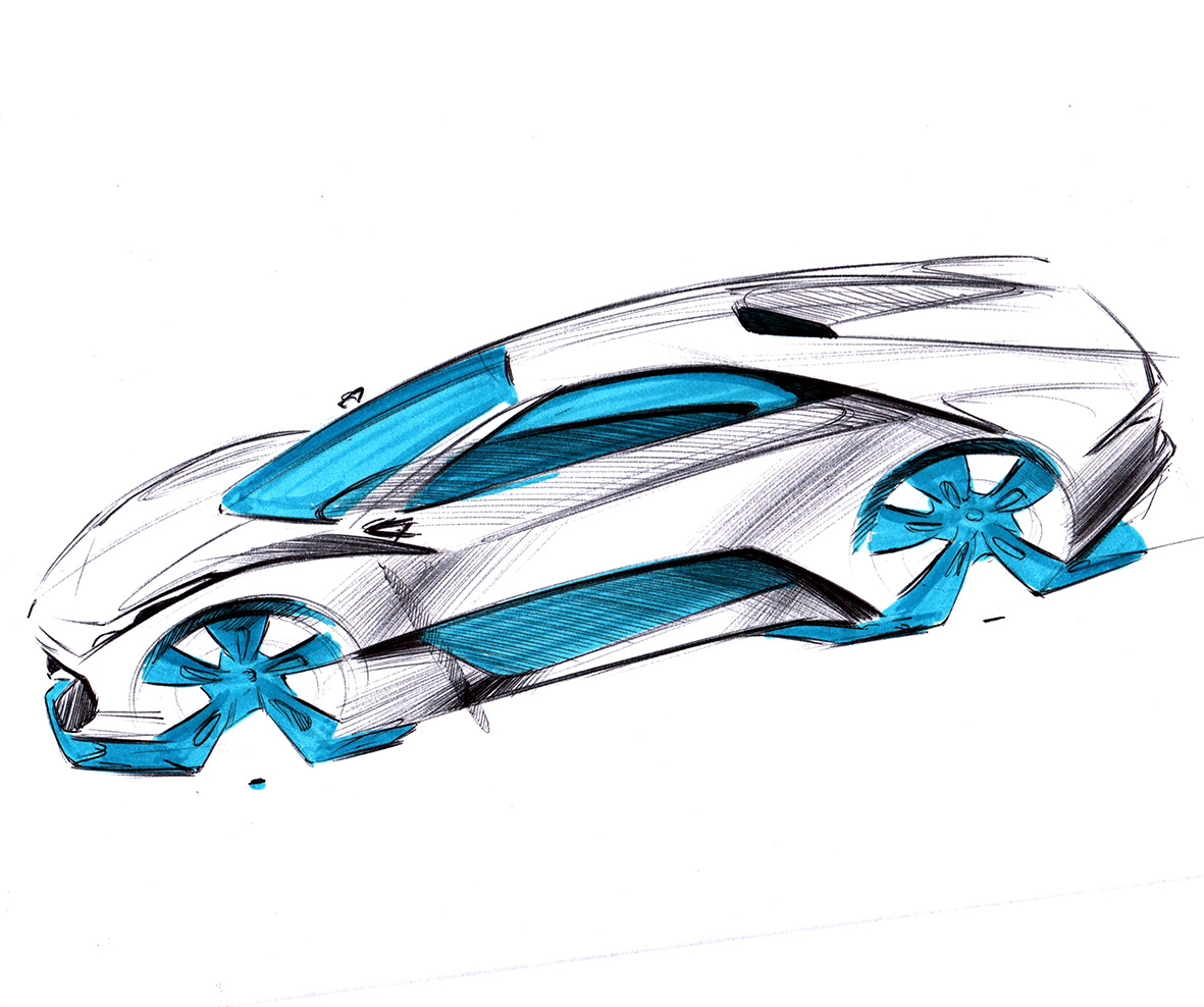 automobile，vehicle，Hand drawn，sketch，