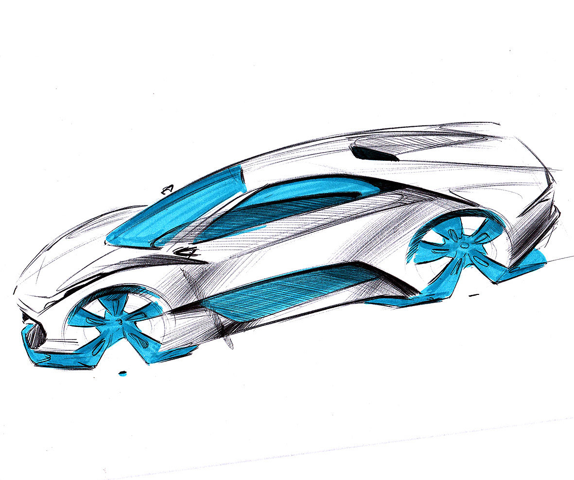 automobile，vehicle，Hand drawn，sketch，