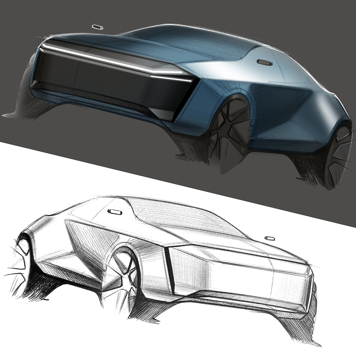 automobile，vehicle，Hand drawn，sketch，