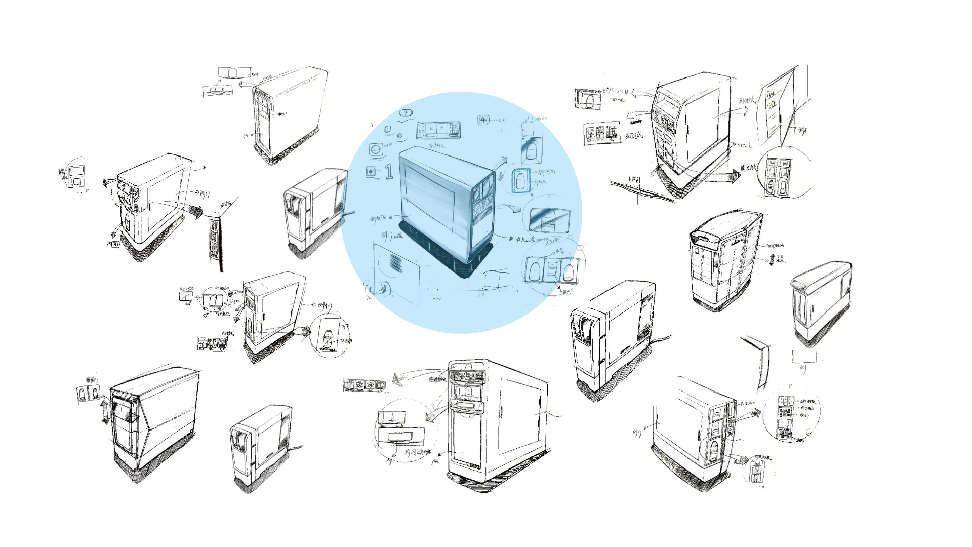 industrial design，Product modeling design，Minimalist design ，Self service vending machine，Appearance design，