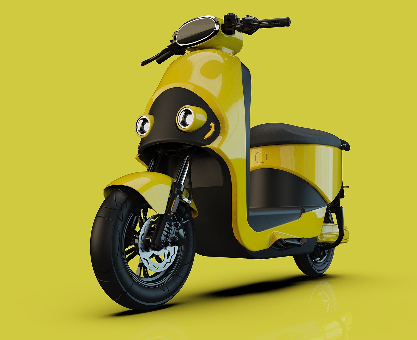 electric moped ，Electric two wheeled vehicle，Electric vehicle，UG surface design，Keyshot rendering，