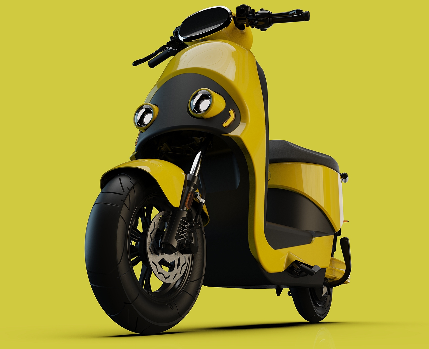 electric moped ，Electric two wheeled vehicle，Electric vehicle，UG surface design，Keyshot rendering，