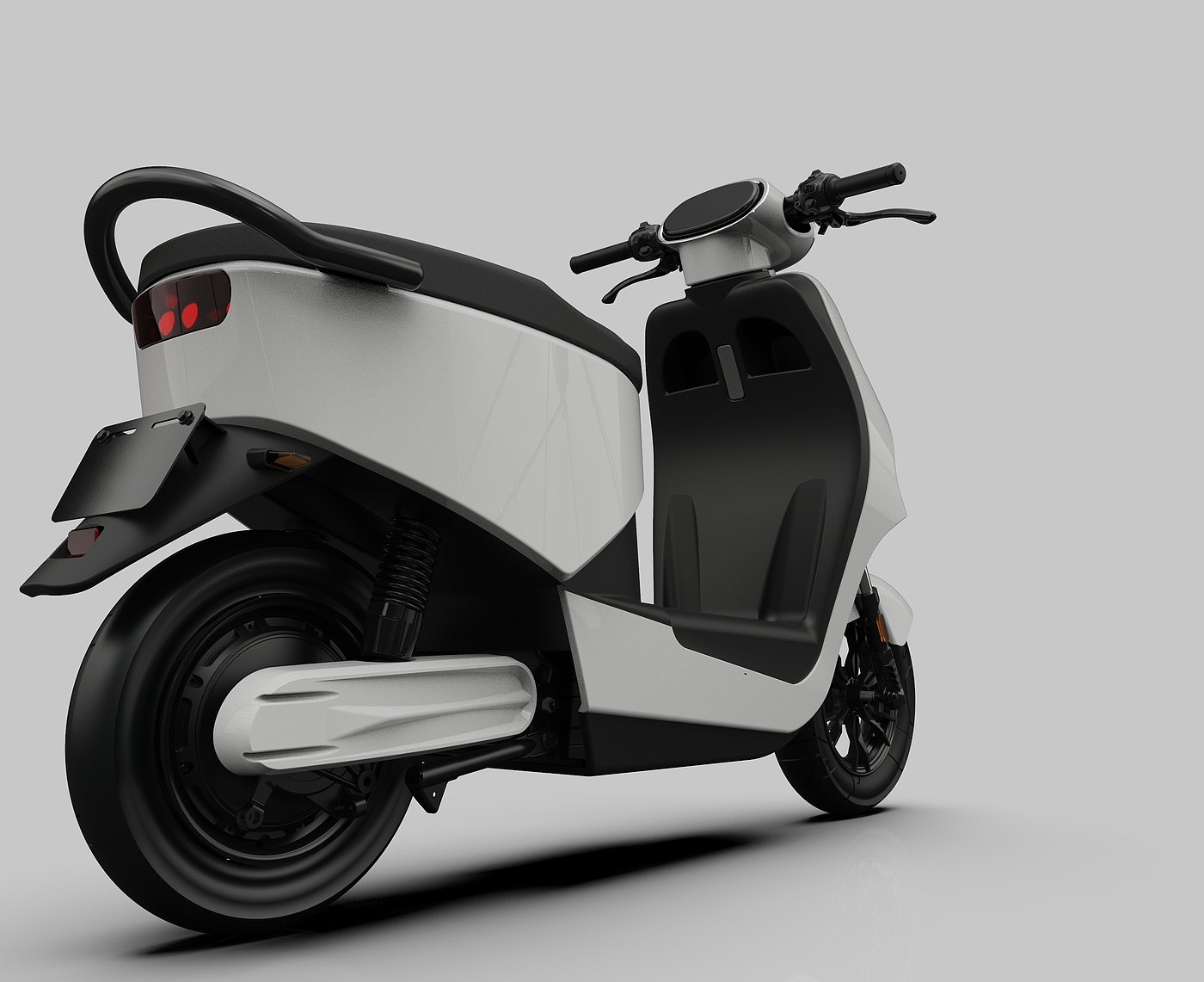 electric moped ，Electric two wheeled vehicle，Electric vehicle，UG surface design，Keyshot rendering，