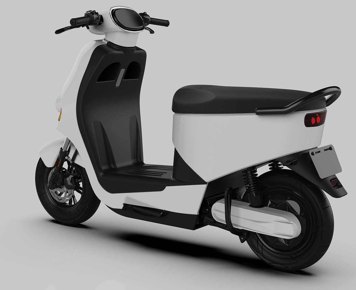 electric moped ，Electric two wheeled vehicle，Electric vehicle，UG surface design，Keyshot rendering，