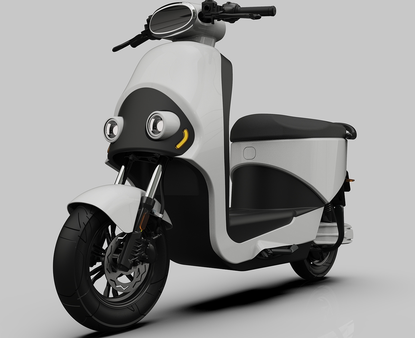 electric moped ，Electric two wheeled vehicle，Electric vehicle，UG surface design，Keyshot rendering，