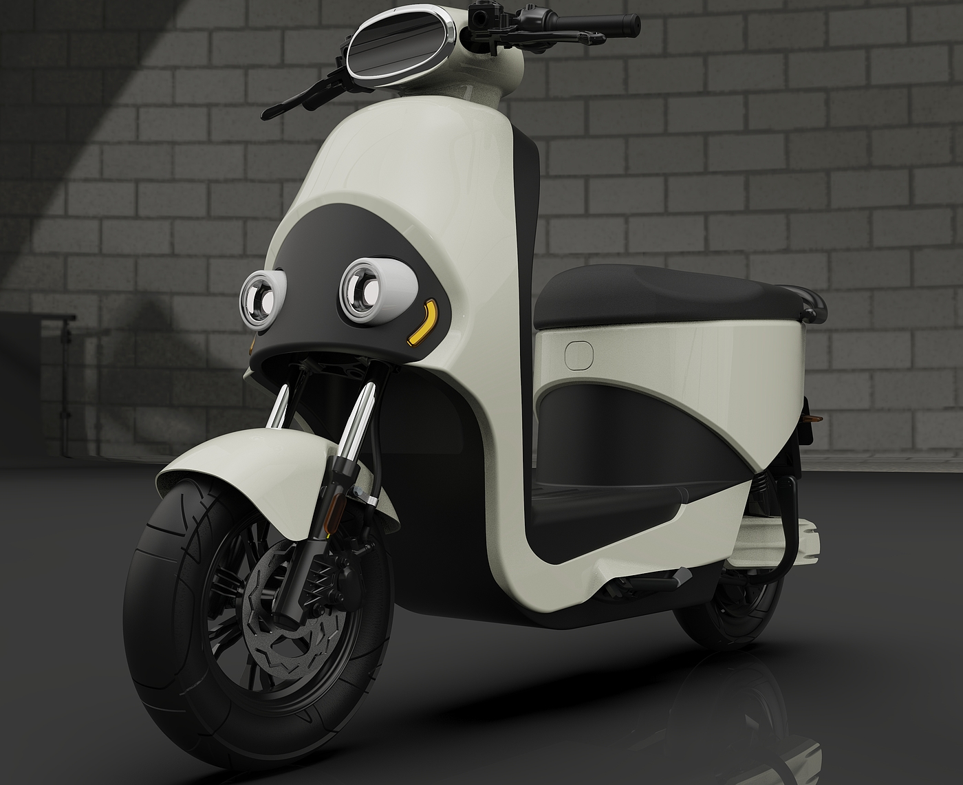 electric moped ，Electric two wheeled vehicle，Electric vehicle，UG surface design，Keyshot rendering，