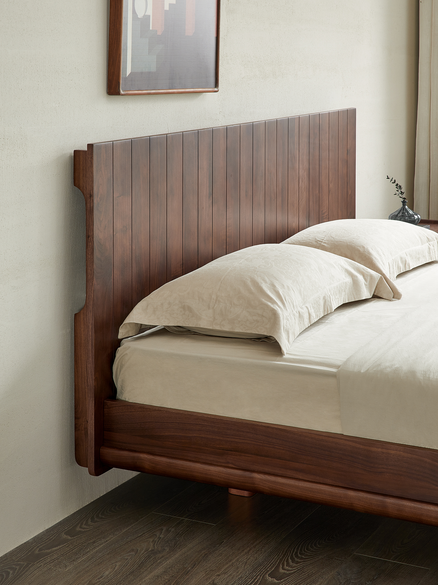 furniture，Solid wood furniture，Nordic furniture，Bed，