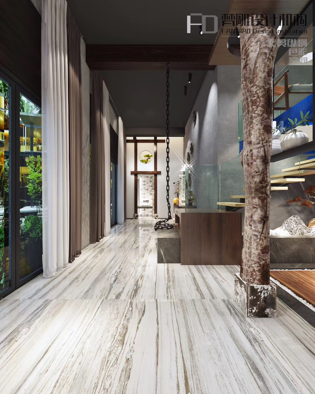 Loft private office，attic，