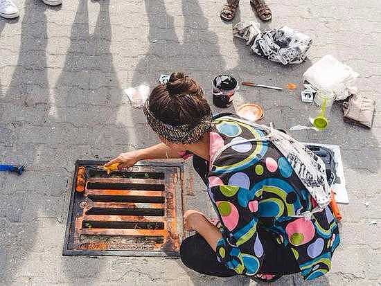 printing and dyeing，Manhole cover，shirt，originality，