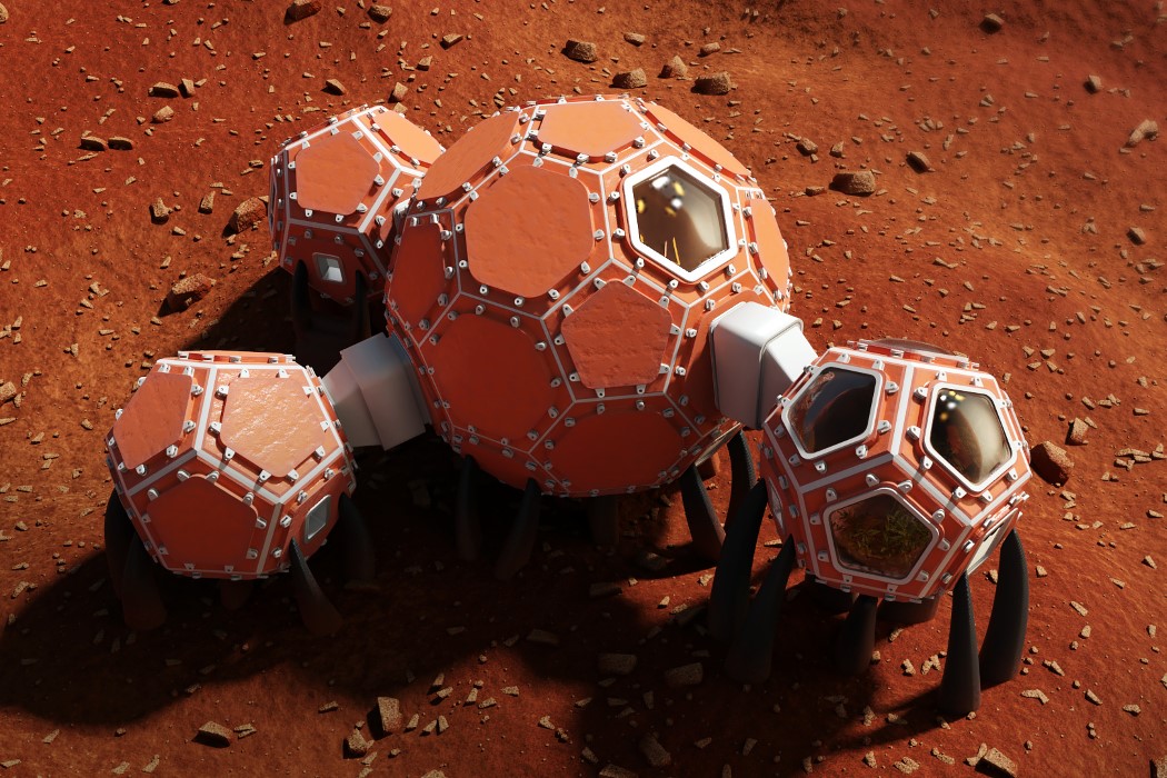 Mars X House，Space，live，To SpaceFactory，Oval structure，hotel，