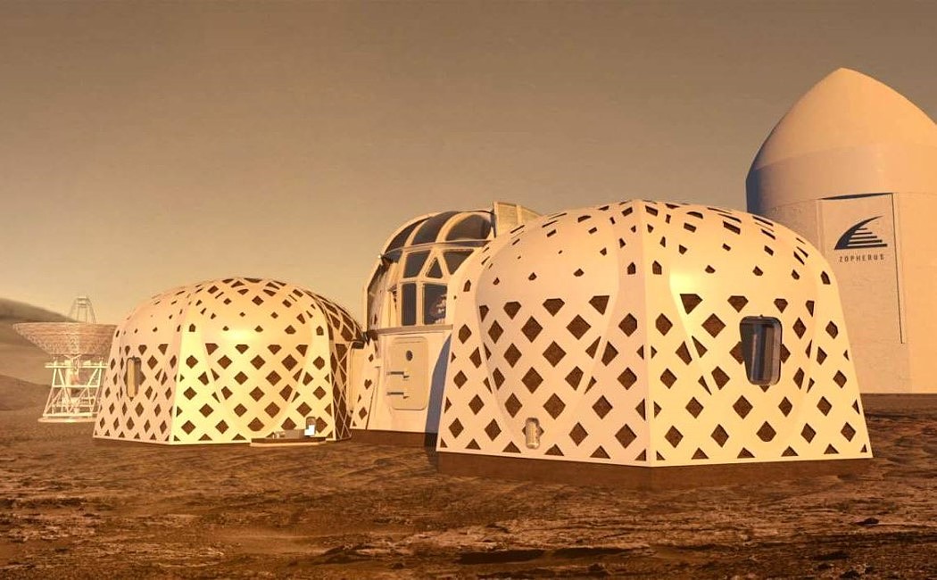 Mars X House，Space，live，To SpaceFactory，Oval structure，hotel，