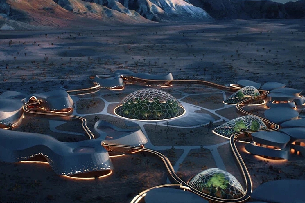 Mars X House，Space，live，To SpaceFactory，Oval structure，hotel，