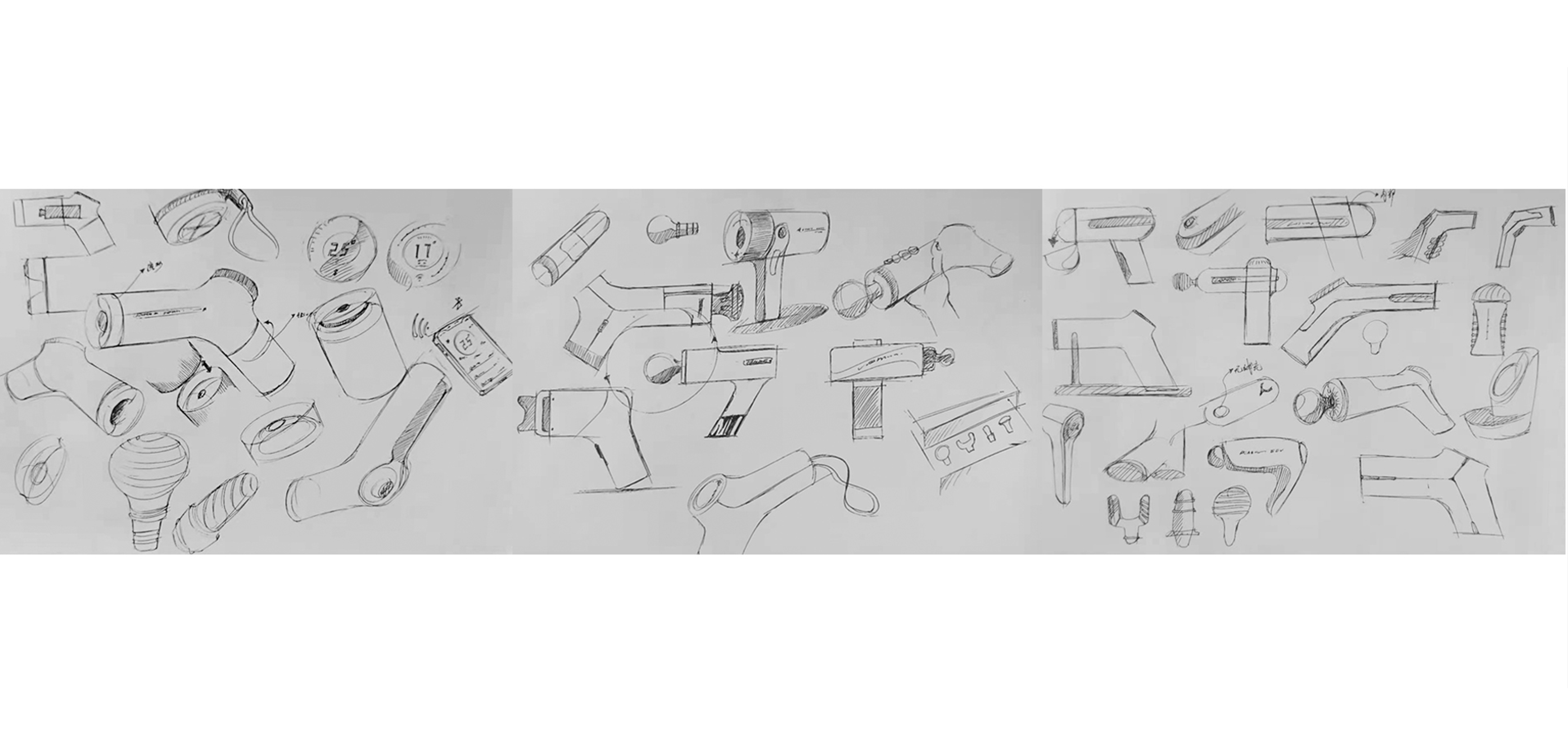 Fascia gun，industrial design，Product rendering，