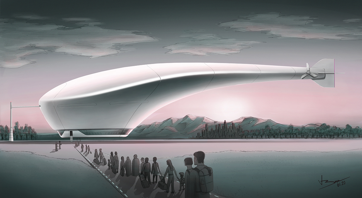 Dragonfly，airship，vehicle，industrial design，